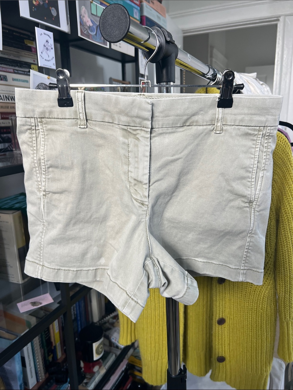 J. Crew Light Cream Cotton Jean Shorts